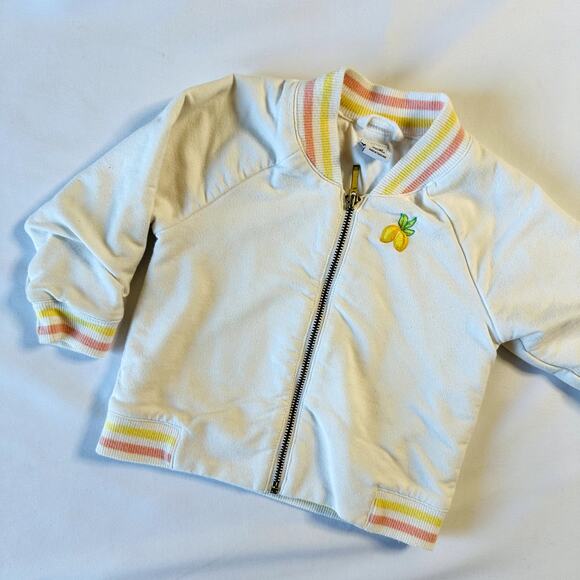 Janie and Jack Lemon Bomber Jacket Sz 12-18 mo - Picture 2 of 7